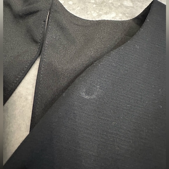 Halston Heritage Split Neck Flare Dress - Picture 10 of 16